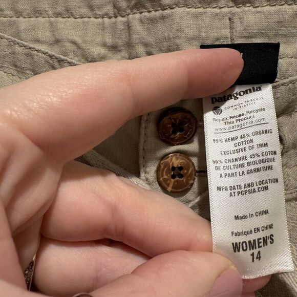 Patagonia Island Hemp Pants Size 14 - Picture 5 of 6